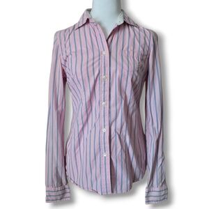 American Eagle Y2K Striped Button Up - Size 2